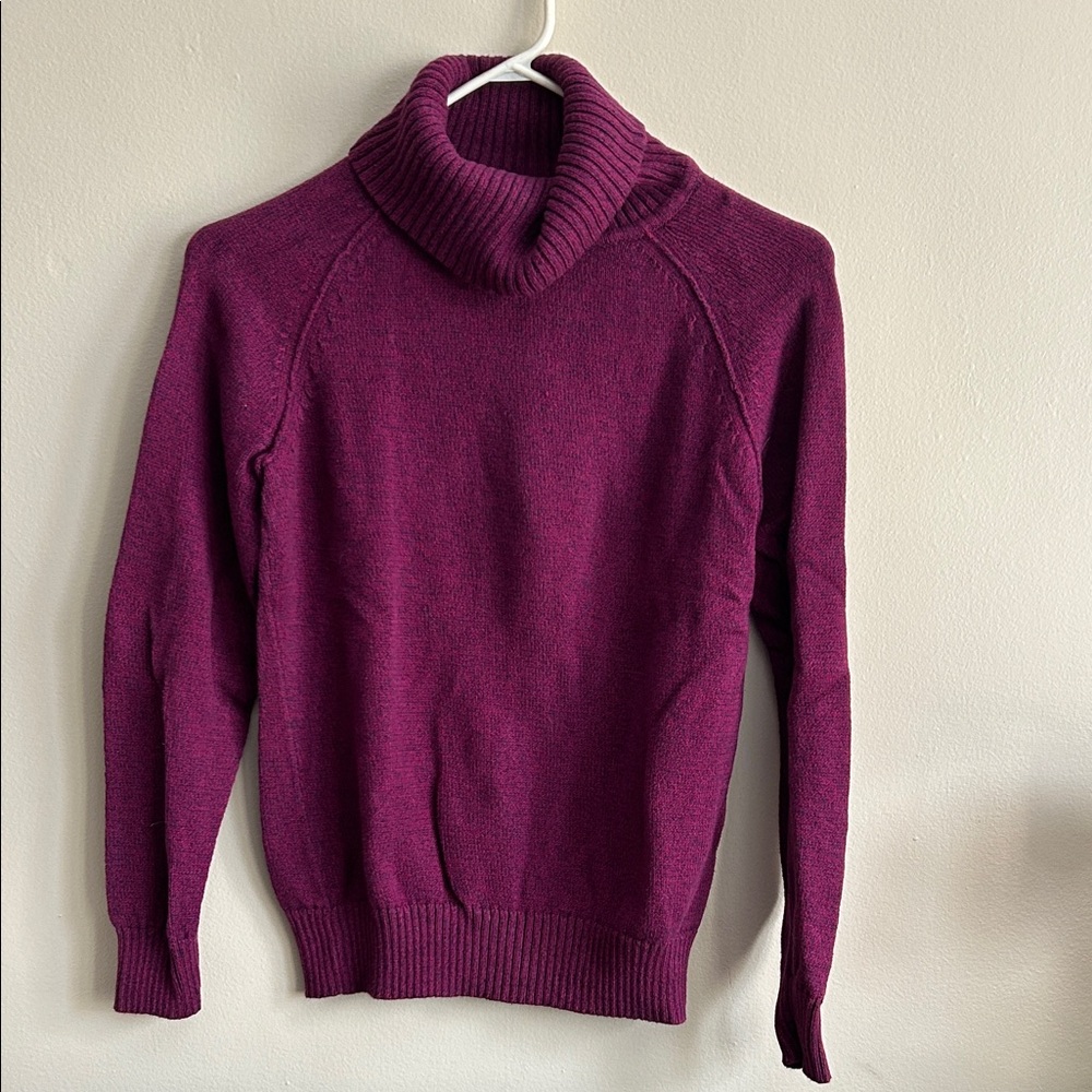 Karen Scott Rich Plum Cowl Neck Sweater